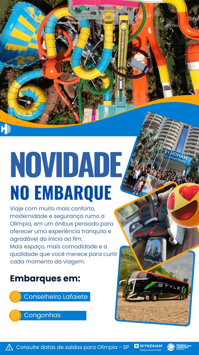 Novidade embarque em Conselheiro Lafaiete